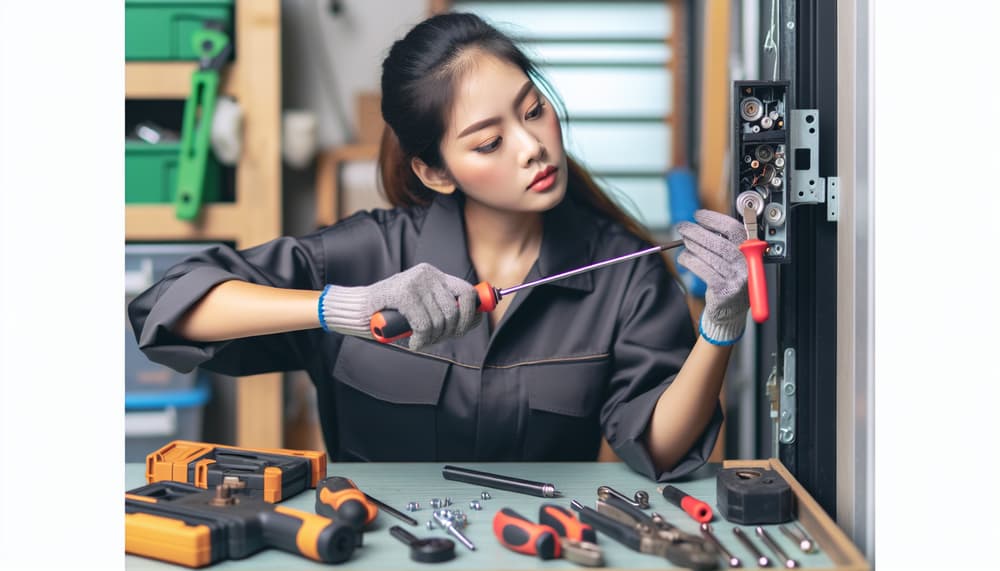 Our professional garage door roller replacement process